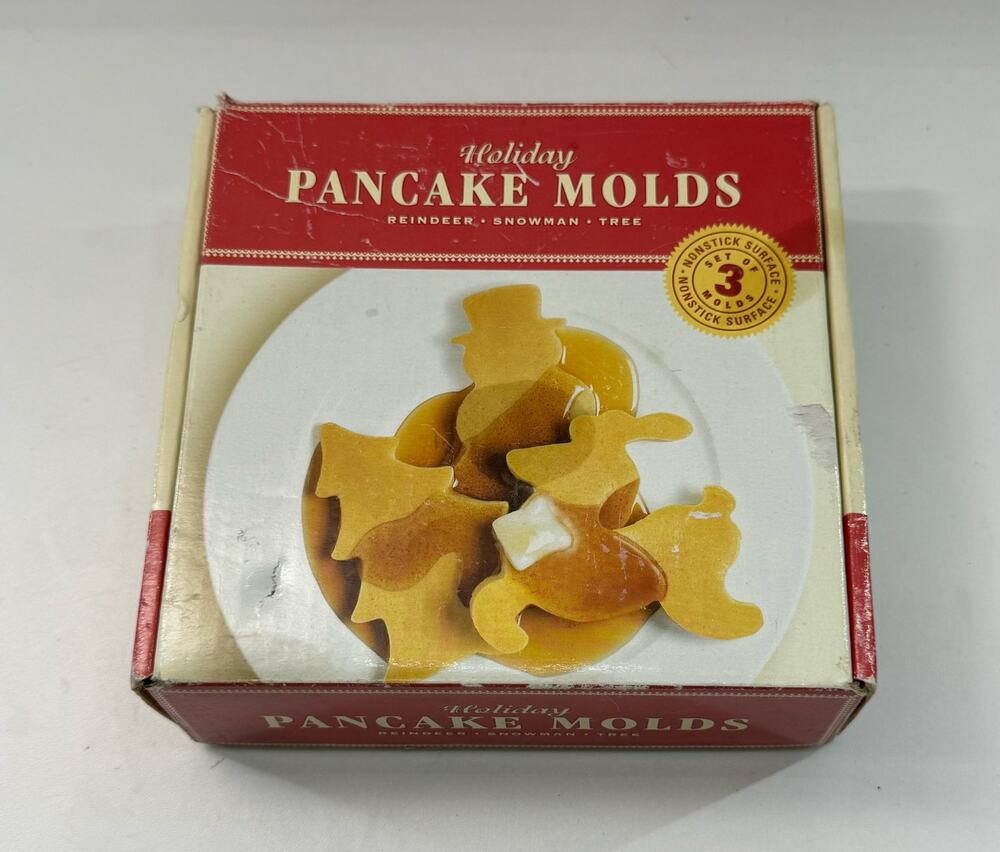 Williams-Sonoma Holiday Snowflake Pancake Molds Non-Stick - 3 Designs